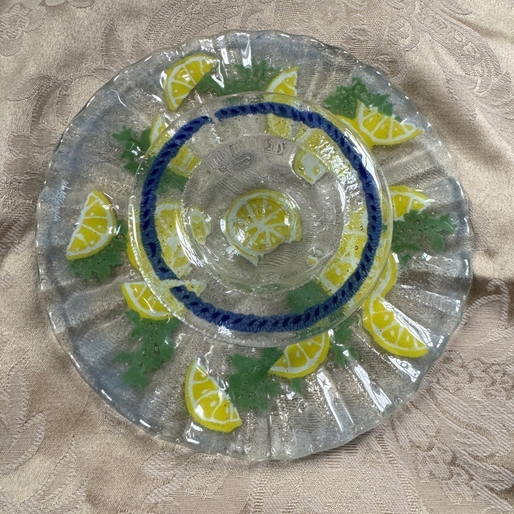 William McGrath Fusion Art Glass Lobster Feast